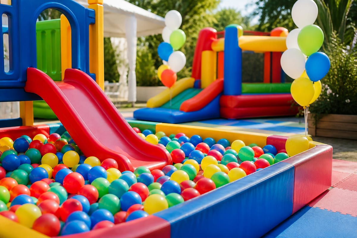 Imagem temática comparando atrações para festa infantil em Itabuna